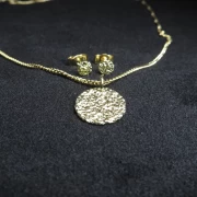 Anhänger Gold 585 gehämmert