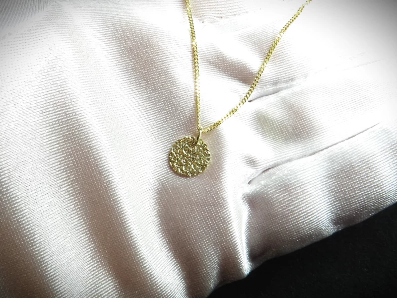 Anhänger Gold 585 gehämmert