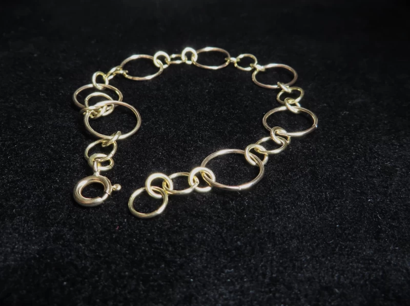 Armband große Glieder gold