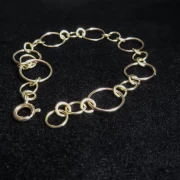 Armband große Glieder gold