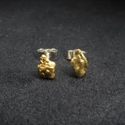 Gold Nugget Ohrstecker
