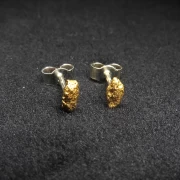 Gold Nugget Ohrstecker