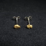 Gold Nugget Ohrstecker