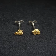 Gold Nugget Ohrstecker
