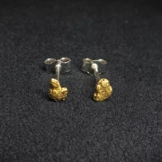Gold Nugget Ohrstecker