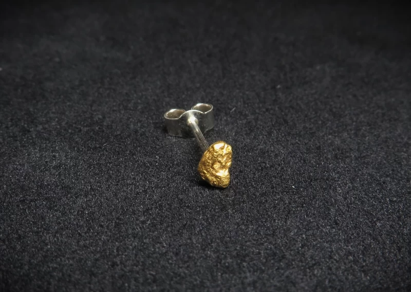 Gold Nugget Ohrstecker