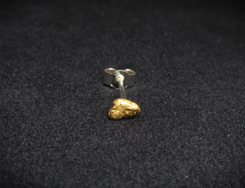 Gold Nugget Ohrstecker