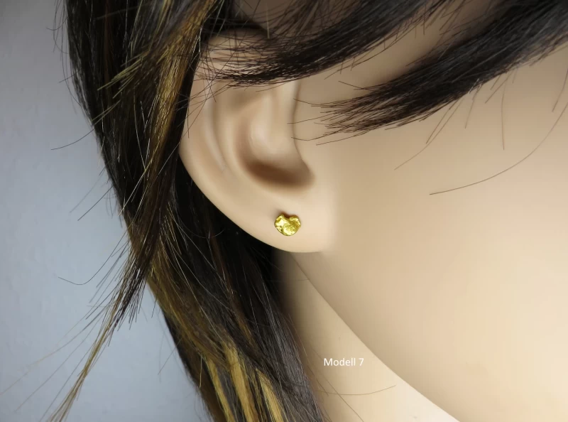 Gold Nugget Ohrstecker