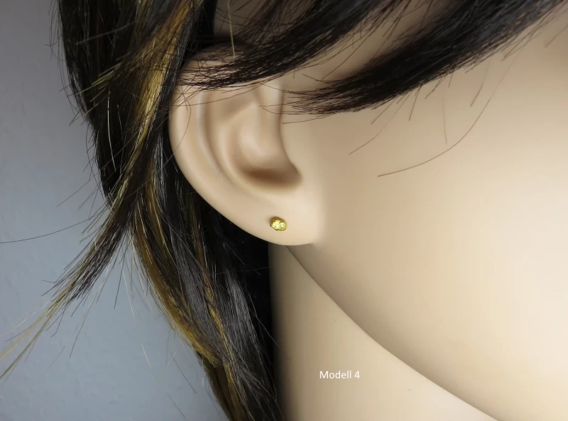 Gold Nugget Ohrstecker