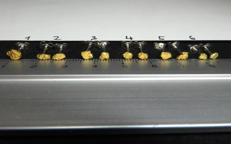 Gold Nugget Ohrstecker