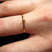 Goldring 750 mit Kugel