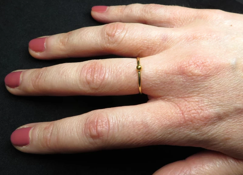 Goldring 750 mit Kugel