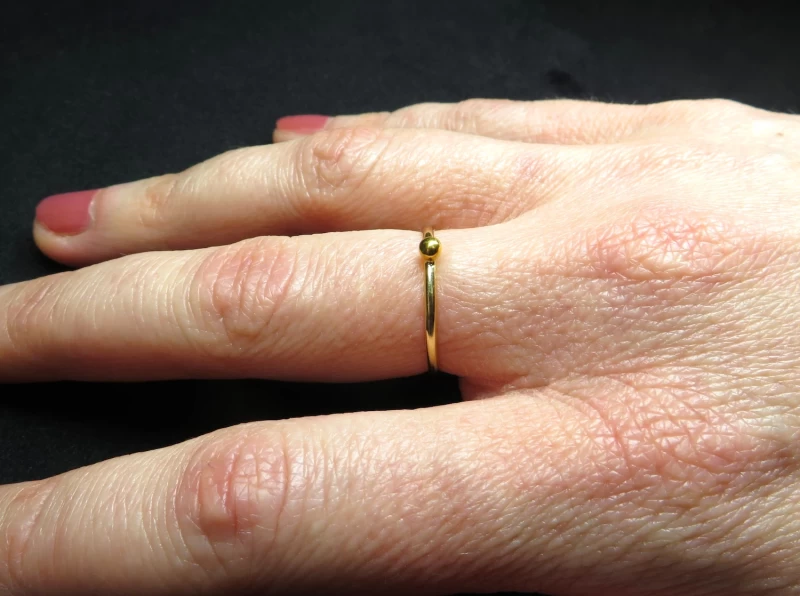 Goldring 750 mit Kugel