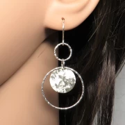 Hängeohrringe Silber