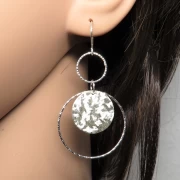 Hängeohrringe Silber