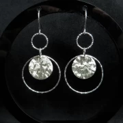 Hängeohrringe Silber