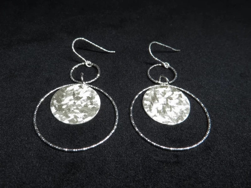 Hängeohrringe Silber