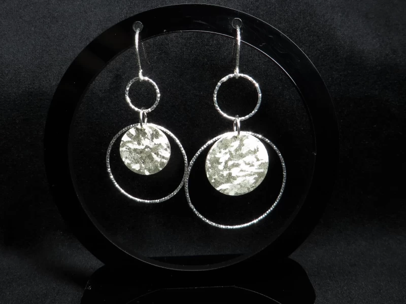 Hängeohrringe Silber