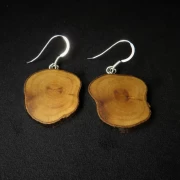Holz Ohrringe hängend