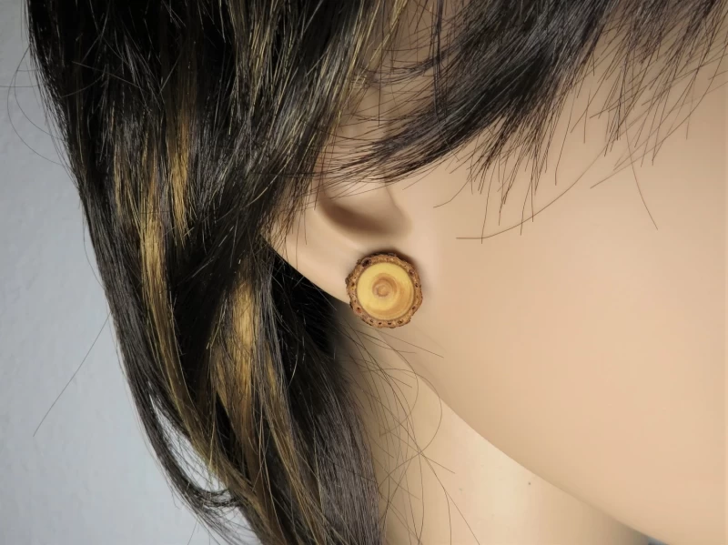 Holzohrringe Stecker