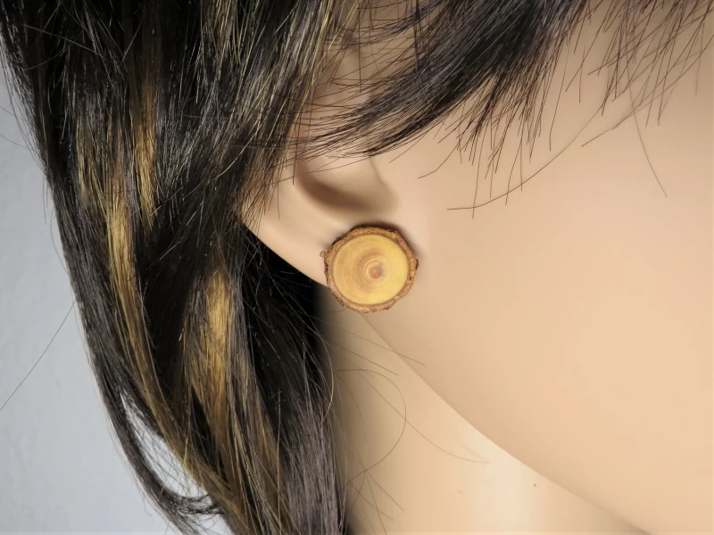 Holzohrringe Stecker