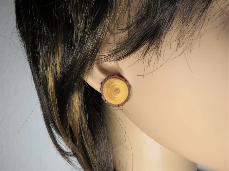 Holzohrringe Stecker