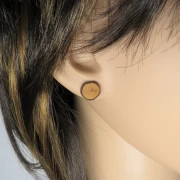 Holzohrstecker klein