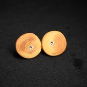 Holzohrstecker mit Stein