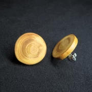 Holzohrstecker schlicht