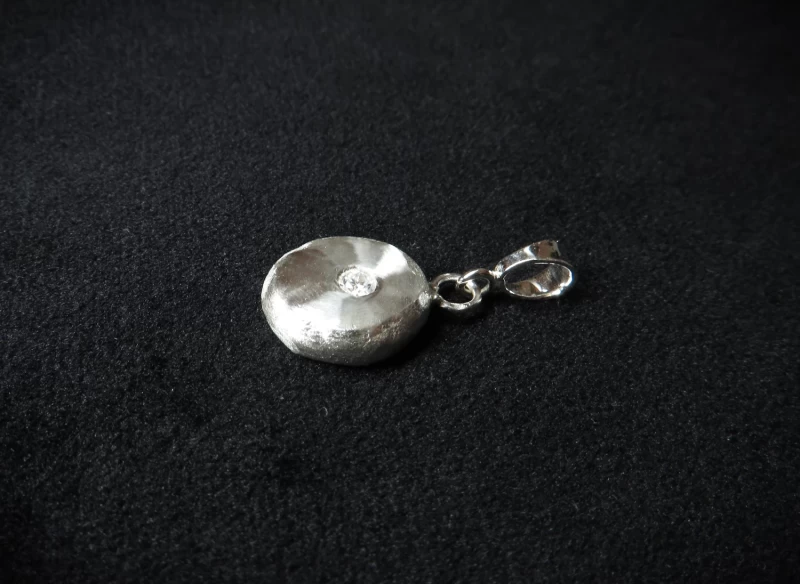 Kettenanhänger Silber mit Stein