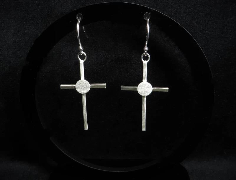 Kreuz Ohrringe Silber