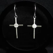 Kreuz Ohrringe Silber