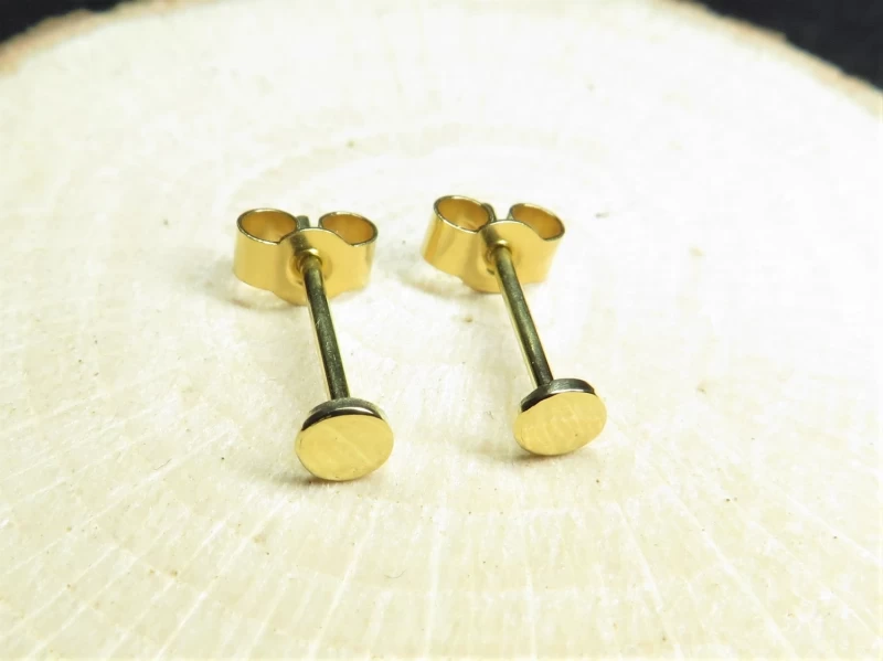 Mini Ohrstecker Gold