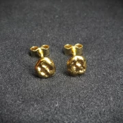 Nugget Ohrstecker 24 Karat