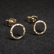 Ohrringe Kreis Gold