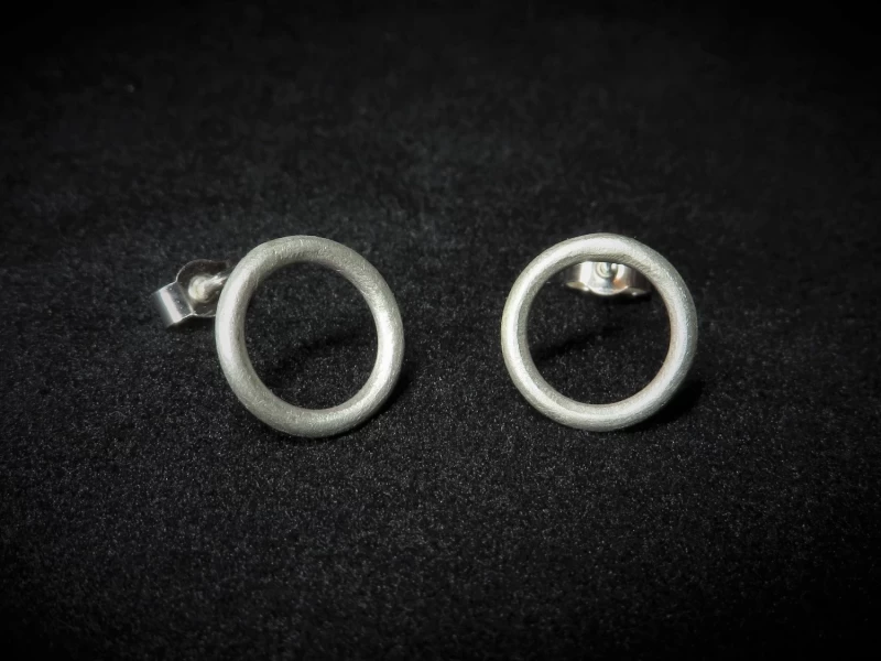 Ohrringe Kreis Silber