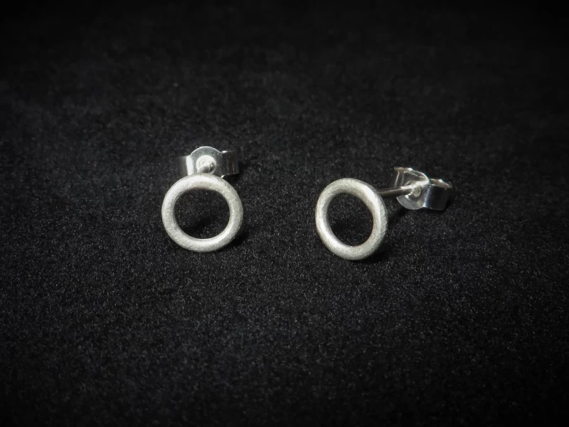 Ohrringe Kreis Silber