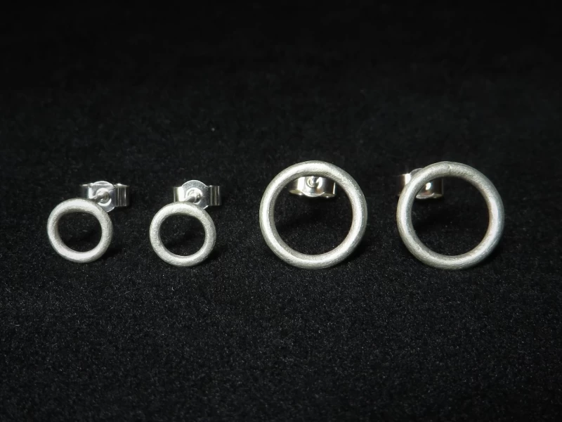 Ohrringe Kreis Silber