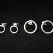 Ohrringe Kreis Silber