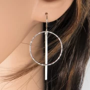 Ohrringe Kreis mit Stab