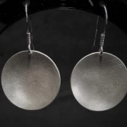 Ohrringe Silber matt gebürstet