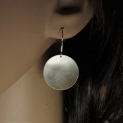 Ohrringe Silber matt gebürstet