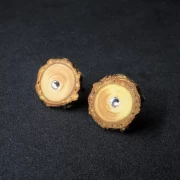 Ohrstecker Holz rund