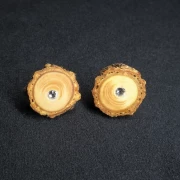 Ohrstecker Holz rund