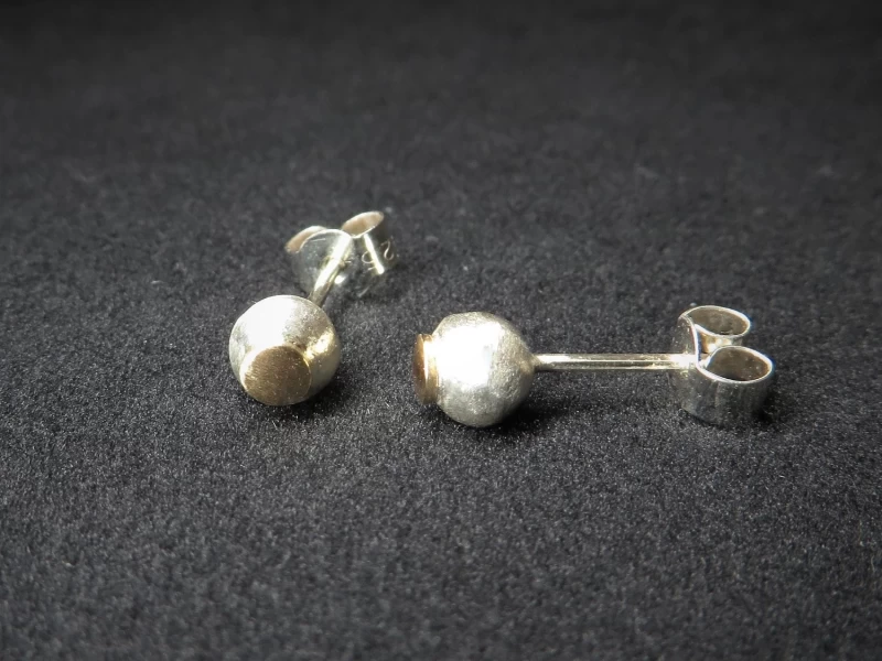 Ohrstecker Kugel Silber