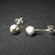 Ohrstecker Kugel Silber