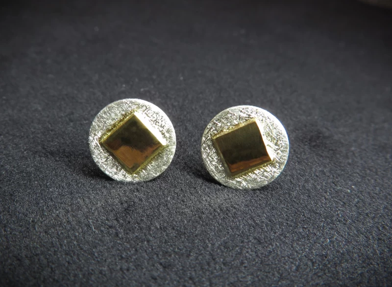 Ohrstecker Silber Gold