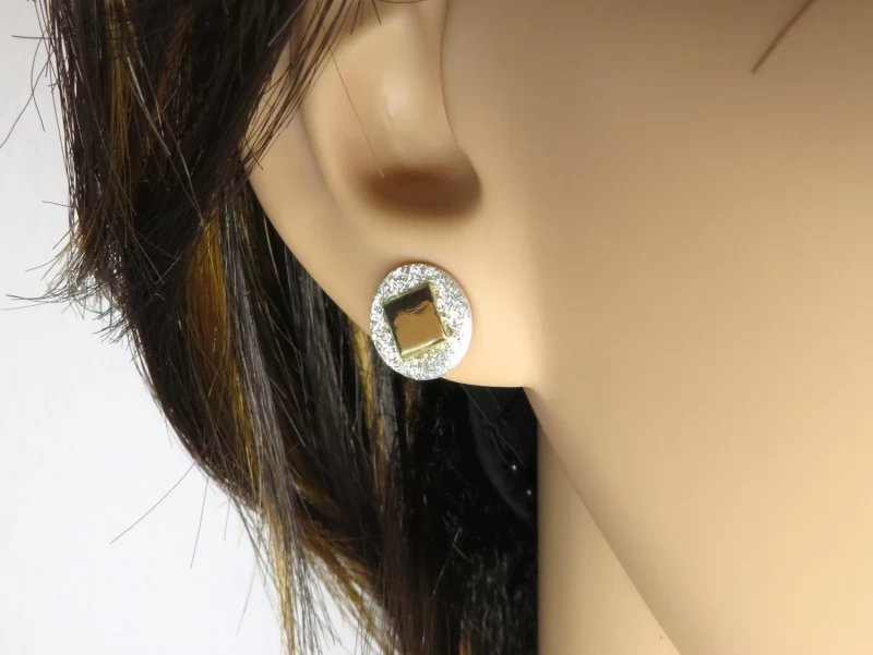 Ohrstecker Silber Gold