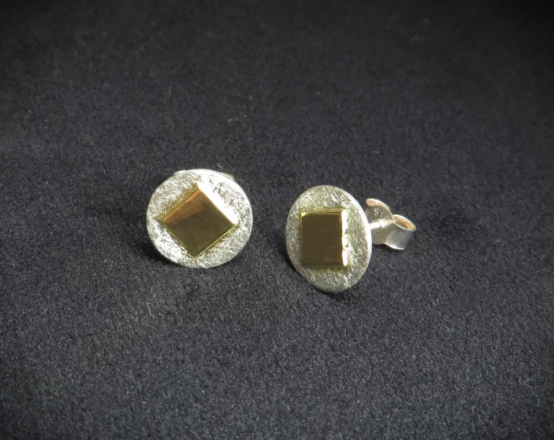 Ohrstecker Silber Gold