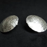 Ohrstecker Silber gewölbt